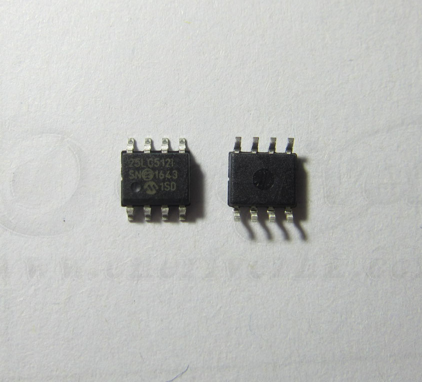Microchip Memory IC EEPROM 512KBIT 20MHZ 8SOIC 25LC512-I SN