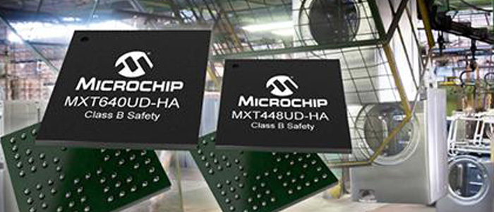 Microchip launched a series of capacitive touch screen controllers for the home appliance market