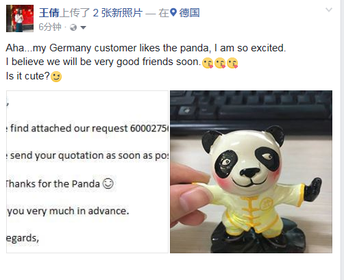 A pleasant experience with the customer