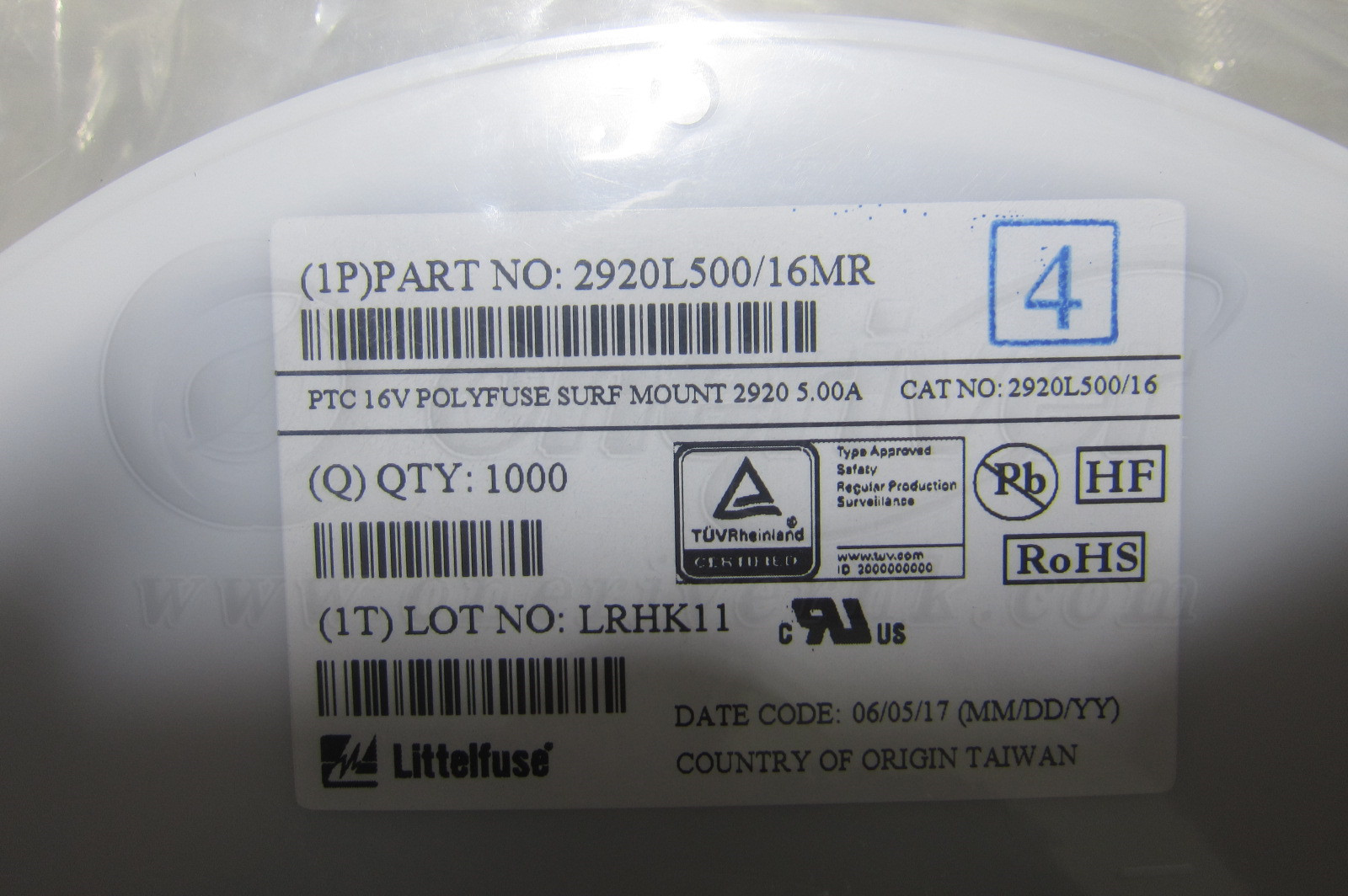 PTC 16V POLYFUSE SMT 2920 5.00A