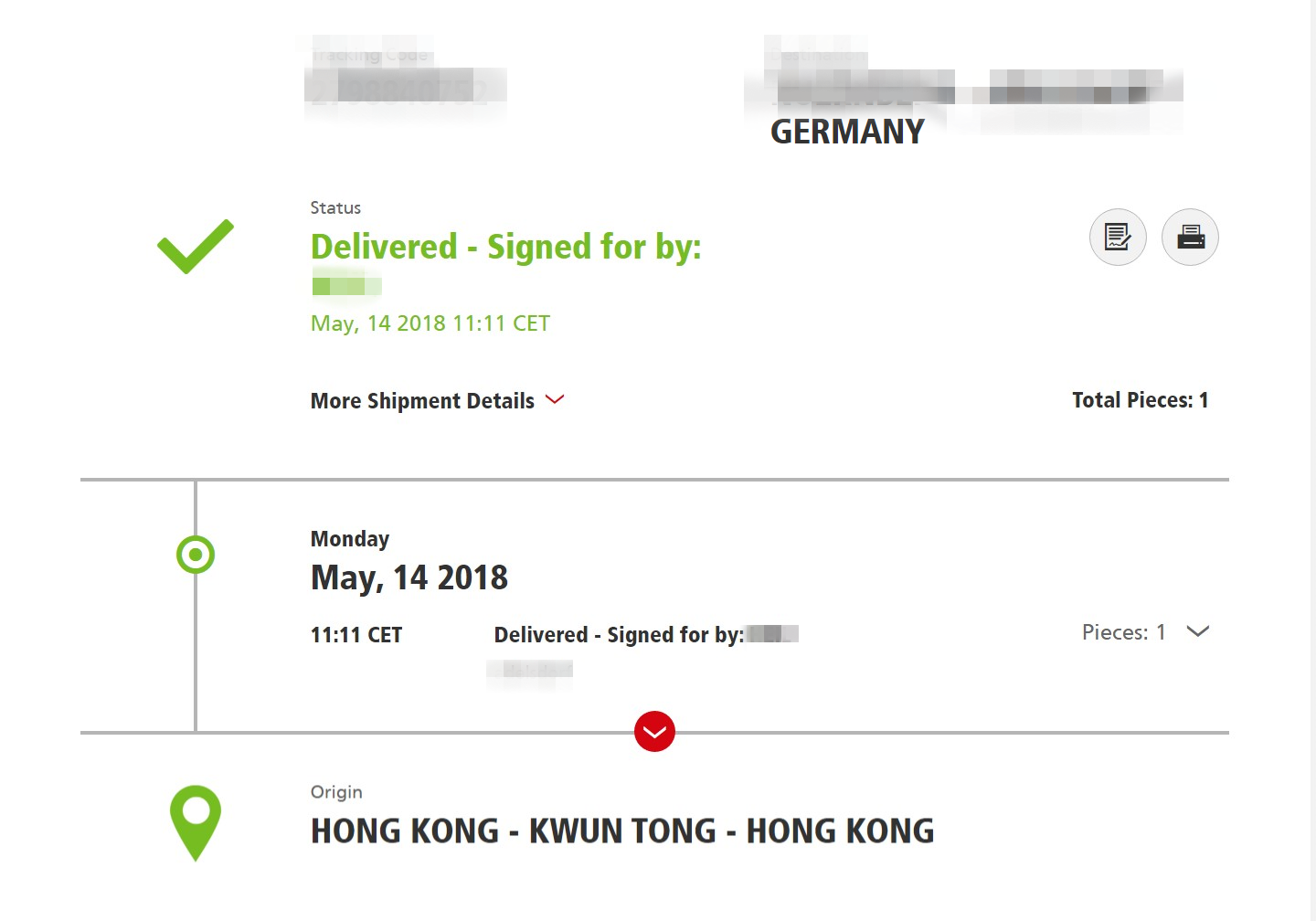 Germany customer, new order arrived : )